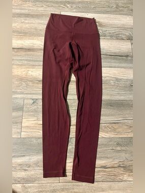 lululemon High-Rise Burgundy Leggings